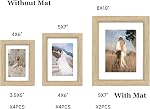 Picture Frames, Made of Real Glass and Wooden Frame, Gallery Photo Frames Set of 10 for Collage Wall Decor, Multi Sizes Including 8x10, 5x7, 4x6 for Mounting or Tabletop Display, Wood