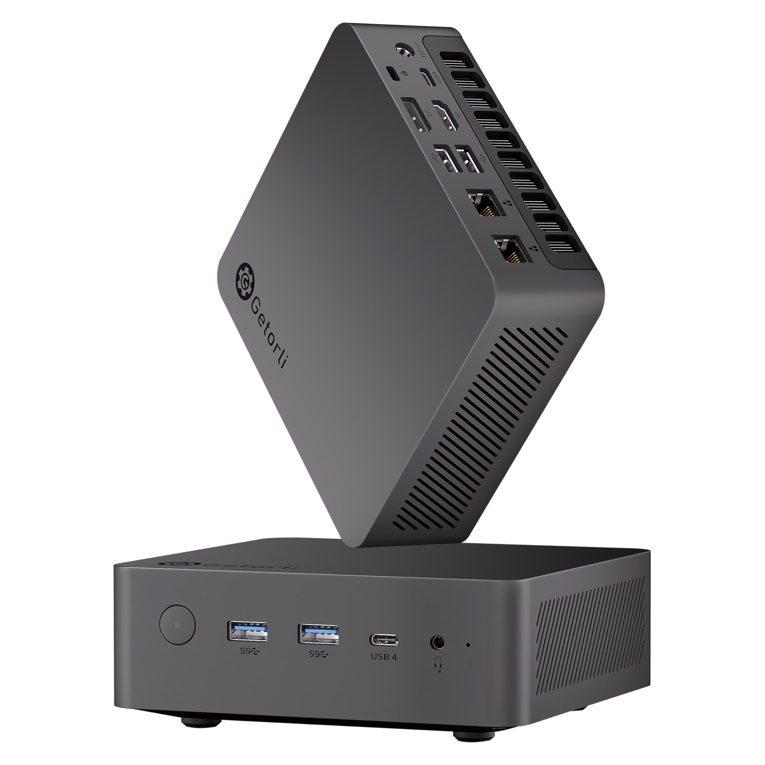 Getorli Mini PC Ryzen 7 8745HS, 16GB DDR5 RAM 500GB PCIe 4.0 SSD Micro PC | Radeon 780M, Dual 2.5G LAN, 4K Quad Display HDMI/DP/Dual USB4, WiFi 6 BT5.3, Home/Office/Gaming-image-32