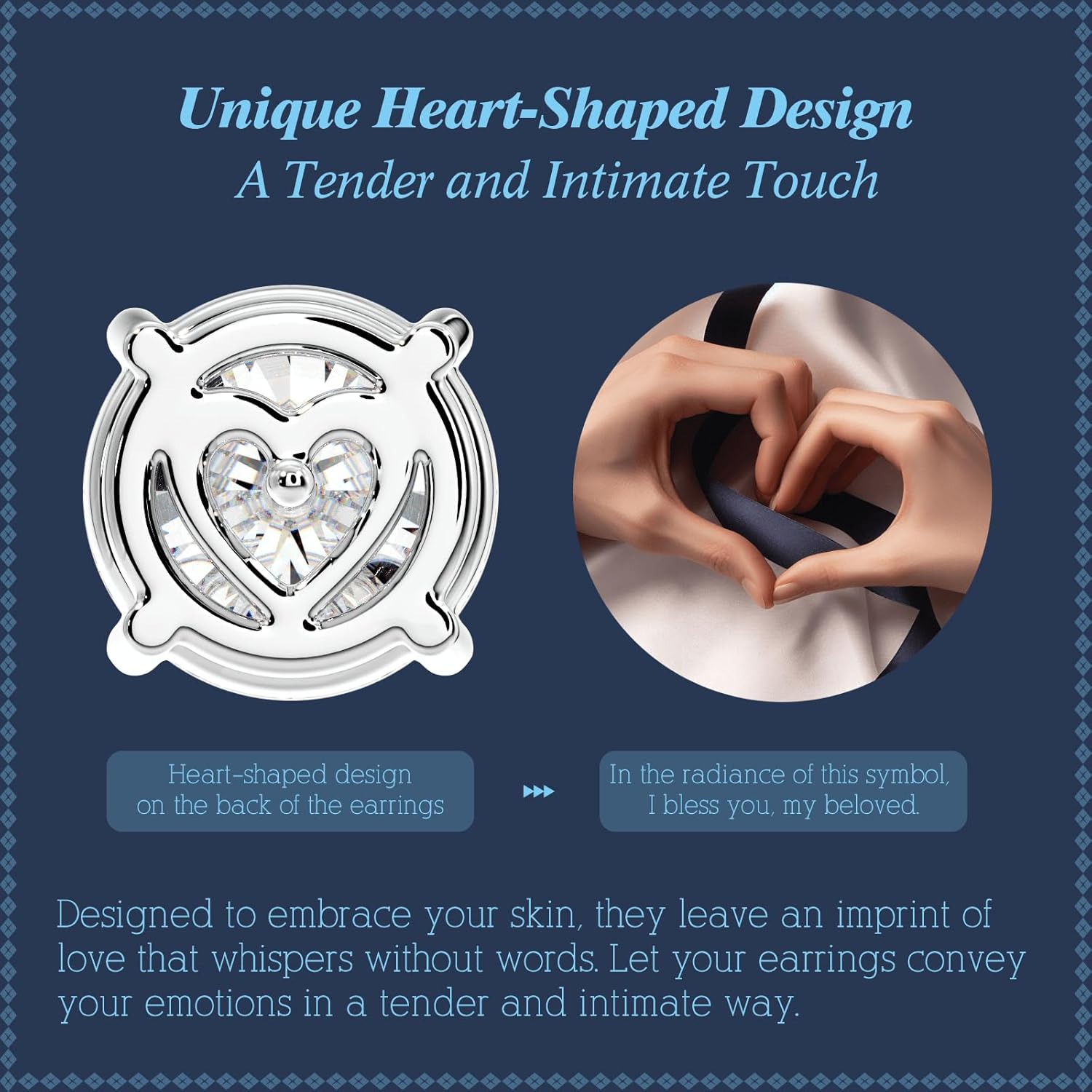 Moissanite Diamond Stud Earrings for Women Men S925 Sterling Silver for Wife Girlfriend Mom 18K Gold Gifts for Her Daughter Sisters Friends on Birthday Anniversary Wedding Marriage - Image 5