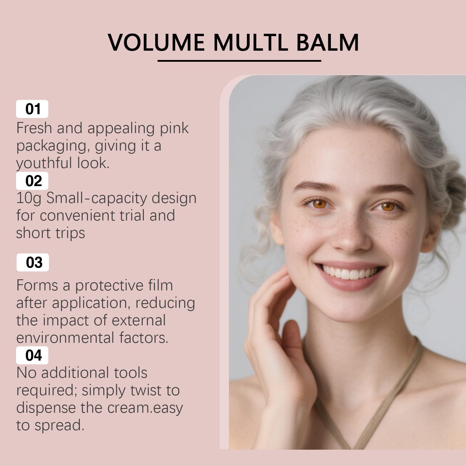Volumenanwendungen mit rosa Kollagen, feuchtigkeitsspendender Stick für das Gesicht, Make-up-Grundierung und feuchtigkeitsspendende Primer, nicht klebend, schnell einziehend, für Lippen, Augen und