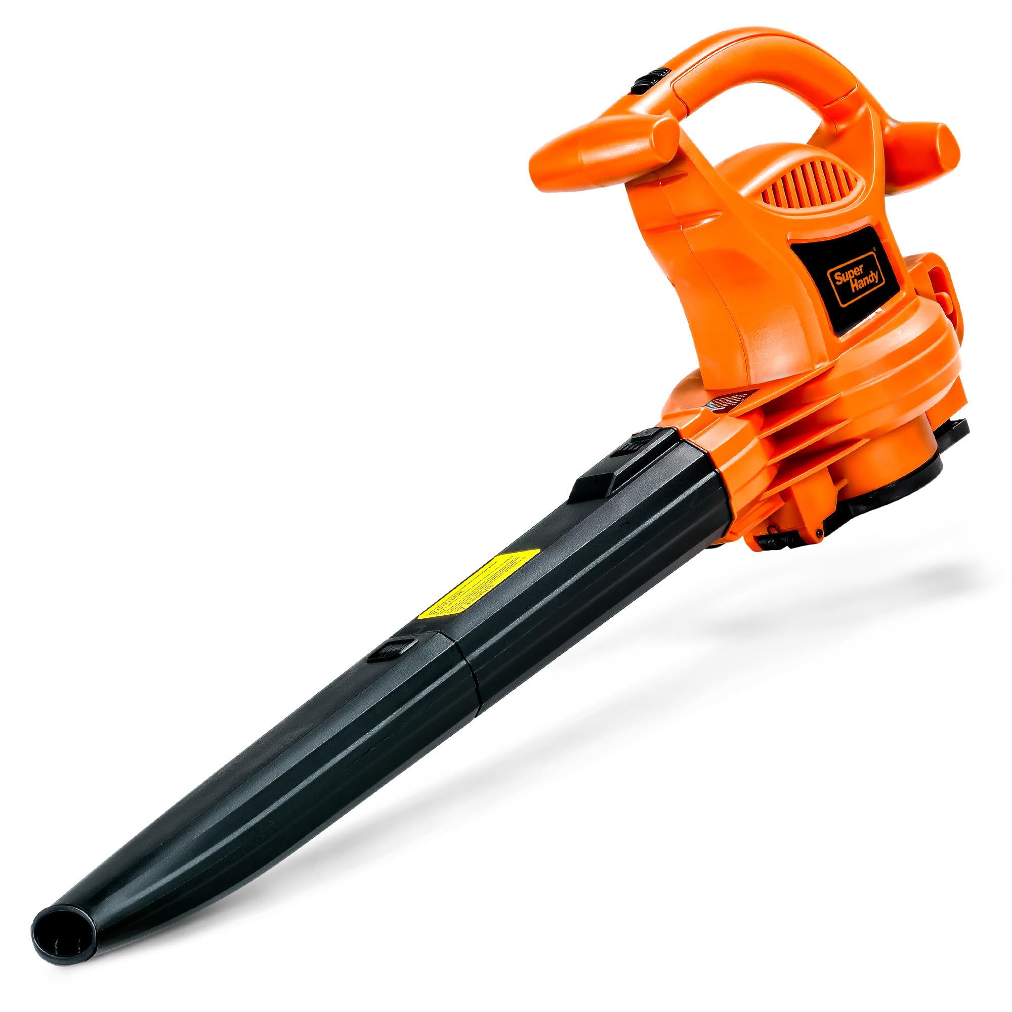 SuperHandy Soplador de hojas 3 en 1, vacío y mulcher eléctrico 230V 3000W con cable plumero de 270 KM/H máximo 10:1 relación de reducción 2 etapa 6 velocidad variable ligero césped y jardín paisajismo