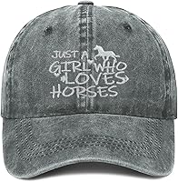 Vista 17 de Just Girl Who Loves Horse - Gorra de béisbol para mujer, ajustable, de moda, de algodón