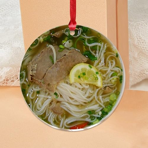 Vista 58 de Grill Master Meat Kebab Adorno de Navidad Fruta Hamburgo Patatas Fritas Cuadro Mariposa Árbol de Navidad Adorno Recuerdo Deliciosa Comida Sabrosa