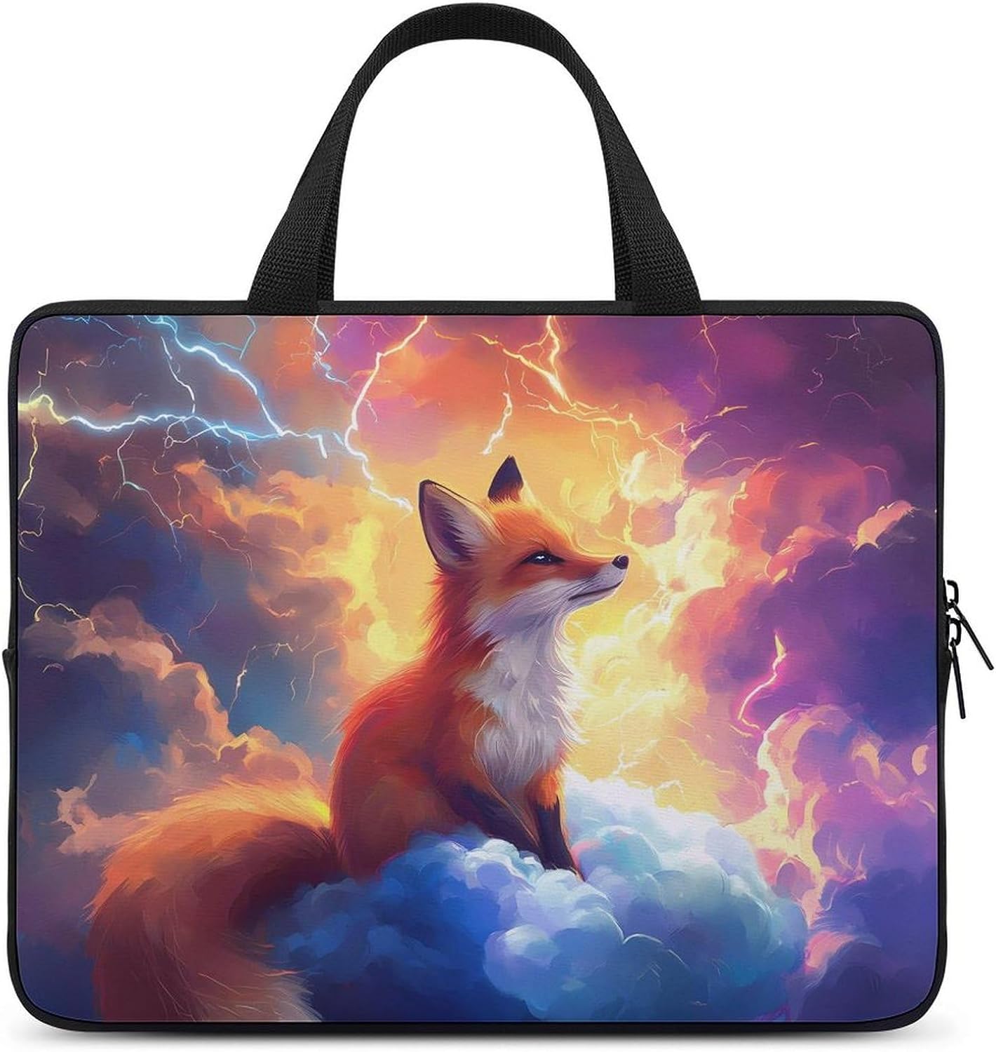 Fox Fantasy Laptop Bag Lightweight Computer Bag Carrying Case for Work Business