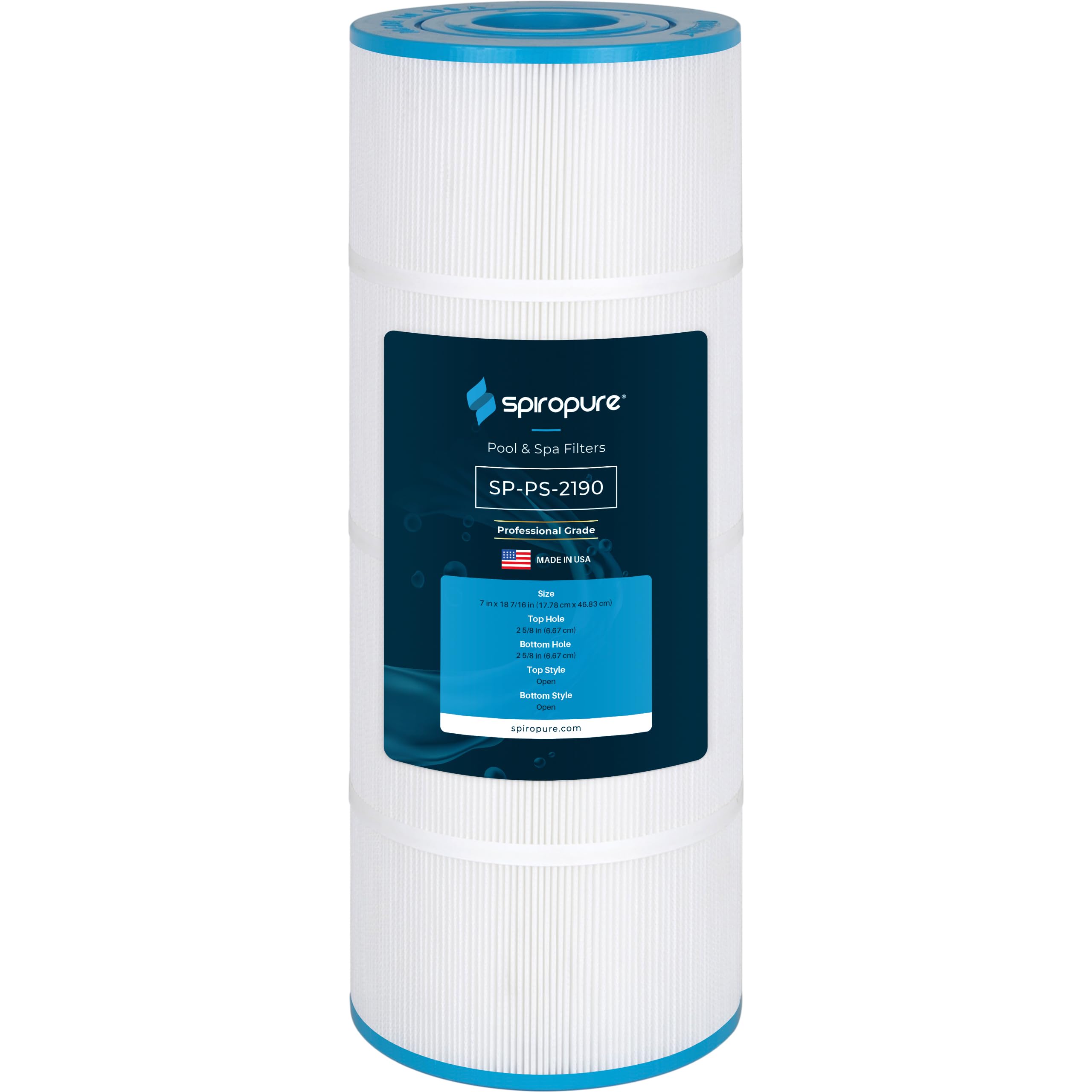 SpiroPure Replacement for Unicel C-7491 Filbur FC-2190 Pleatco PPF60 Pentair Pac Fab Sea Horse 300 R173316 1722840 FSH-300 172877 Hot Tub Spa Pool