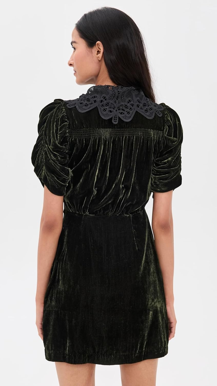 Sea Women's Norabelle Short Sleeve Velvet Mini Dress - Image 3