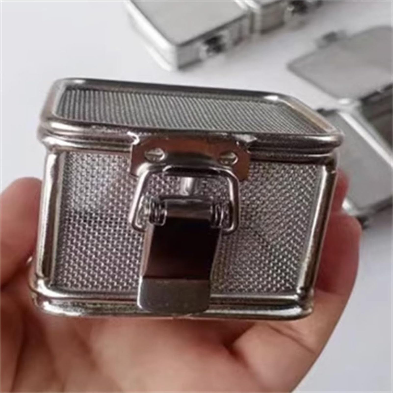 SenhE Cesta de Malla de Esterilización Médica, Bandeja de Instrumentos Médicos de Acero Inoxidable 304, Cestas Perforadas de Malla, Esterilización de Instrumentos