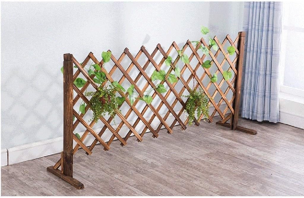 PLJKIHED Valla de Madera/barandilla telescópica/barandilla antiséptica para Exteriores/Cerca Decorativa de jardín/partición telescópica (tamaño: 160 cm x 70 cm) Stabilize