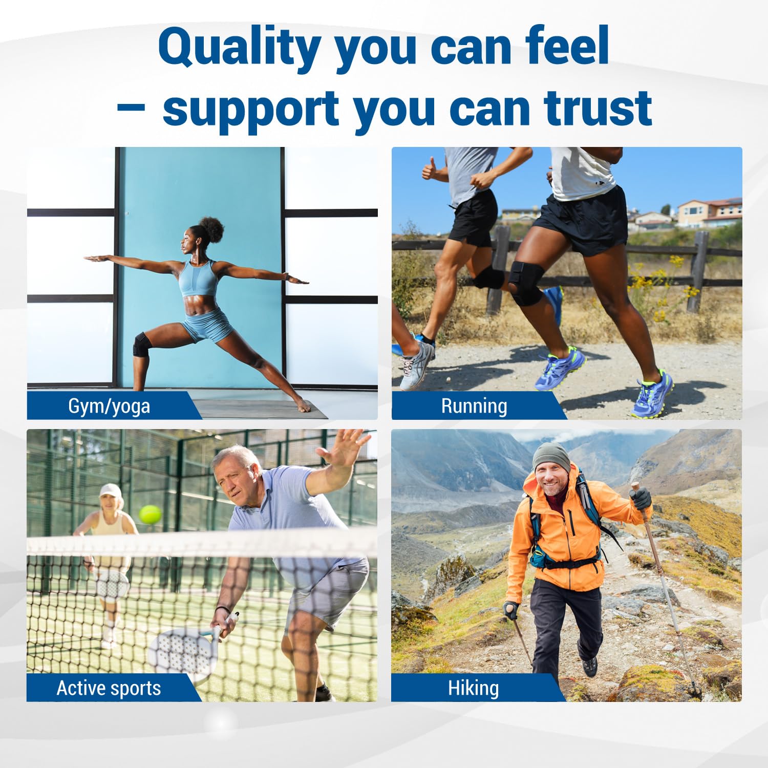Zamst EK-3 Sports Knee Brace - Lightweight and Breathable Compression Knee Brace for Men and Women with Resin Stays For General Knee Support and Knee Pain Relief - XLarge