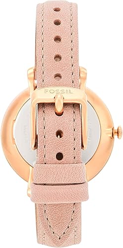 Miniatura 3 de Fossil Reloj Jacqueline de cuarzo de acero inoxidable y cuero para mujer
