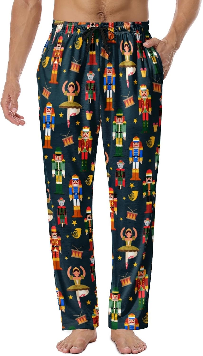 Hello Gorgeous Men's Pajama Pants Lightweight Soft Sleep Lounge Pants Elastic Waist Drawstring Bottom Pant Sleepwear for Men