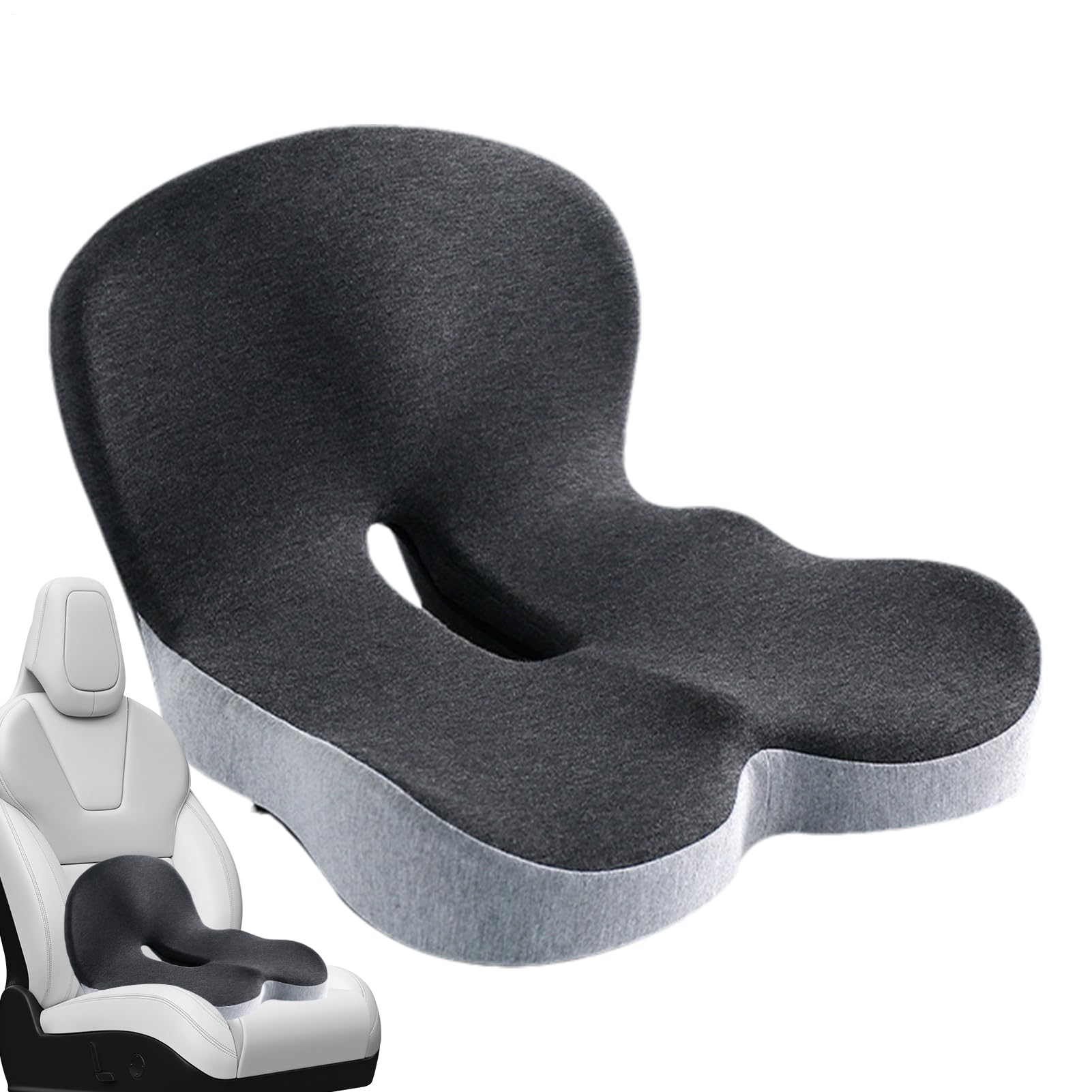 Genérico Cuscino per sedile auto: cuscino per sedile auto | Cuscino in memory foam per sedile conducente di camion, supporto per sedili semi-rimorchi, schienale ergonomico