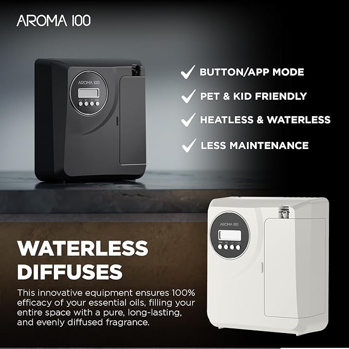 Difusor de Aromas Sin Agua aroma100, Control por App, Blanco miniatura 6