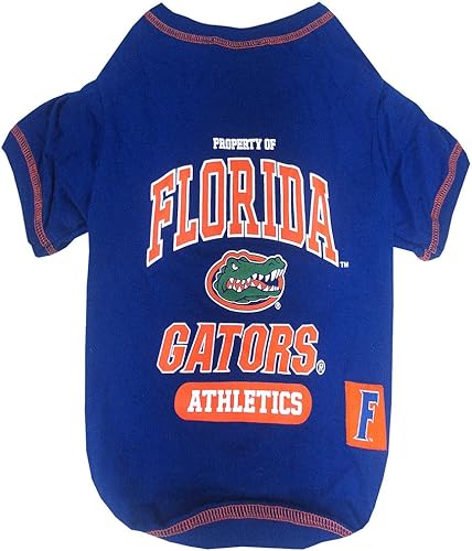 Miniatura 79 de NCAA Camiseta de manga corta para perros y gatos, camiseta deportiva duradera, 5 tamaños disponibles en más de 50 equipos escolares – Traje