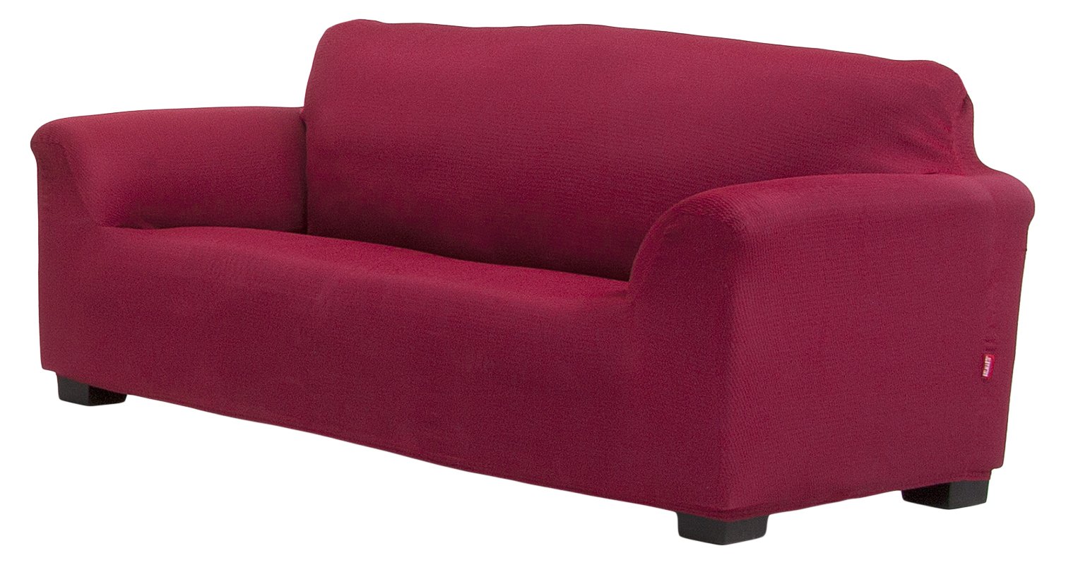 Belmarti Toronto Cotton-Polyester Elastic Sofa Cover 3 Seater red
