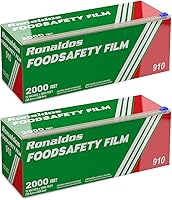 Vista 10 de Ronaldos - Película de seguridad alimentaria, envoltura de plástico de 12 pulgadas x 2000 pies, grado comercial, utilizada para la industria