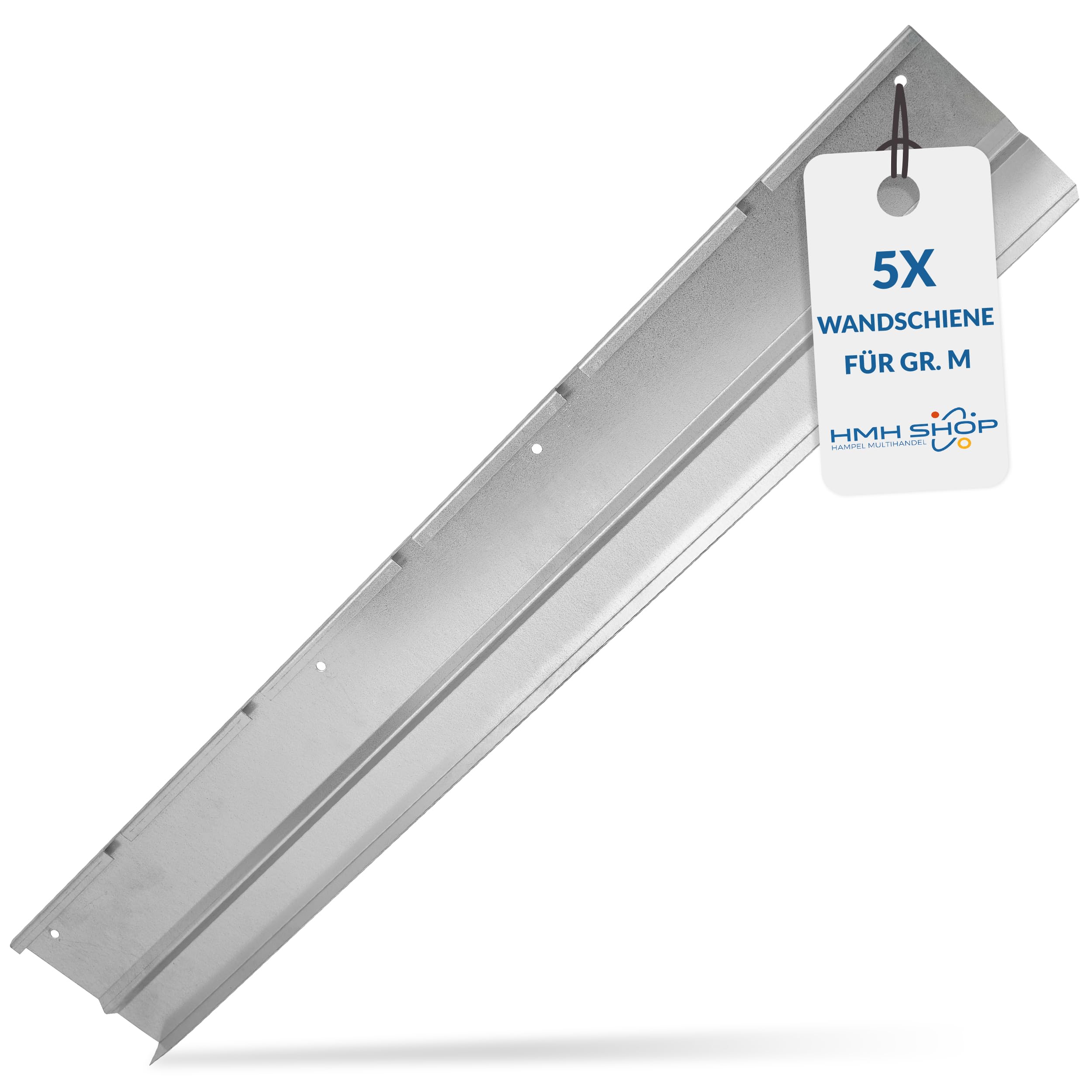 Stapelboxen der Größe M 230x150x130mm für dein Kleinteilelager Sichtlagerkästen in 5 Farben Zubehör wie Deckel Trennsteg Etikett Wandschiene Sortierkisten (Wandschiene, 5 Stück)