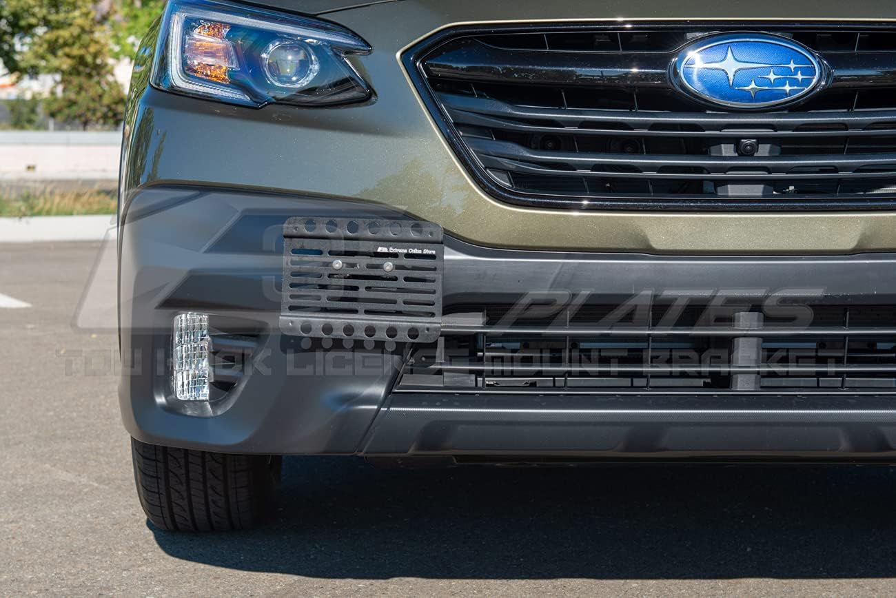 Replacement for 2020-Present Subaru Outback Models | EOS Plate Version 1 Front Bumper Tow Hook License Plate Relocator Mount Bracket Tow-570 (Mid Size)