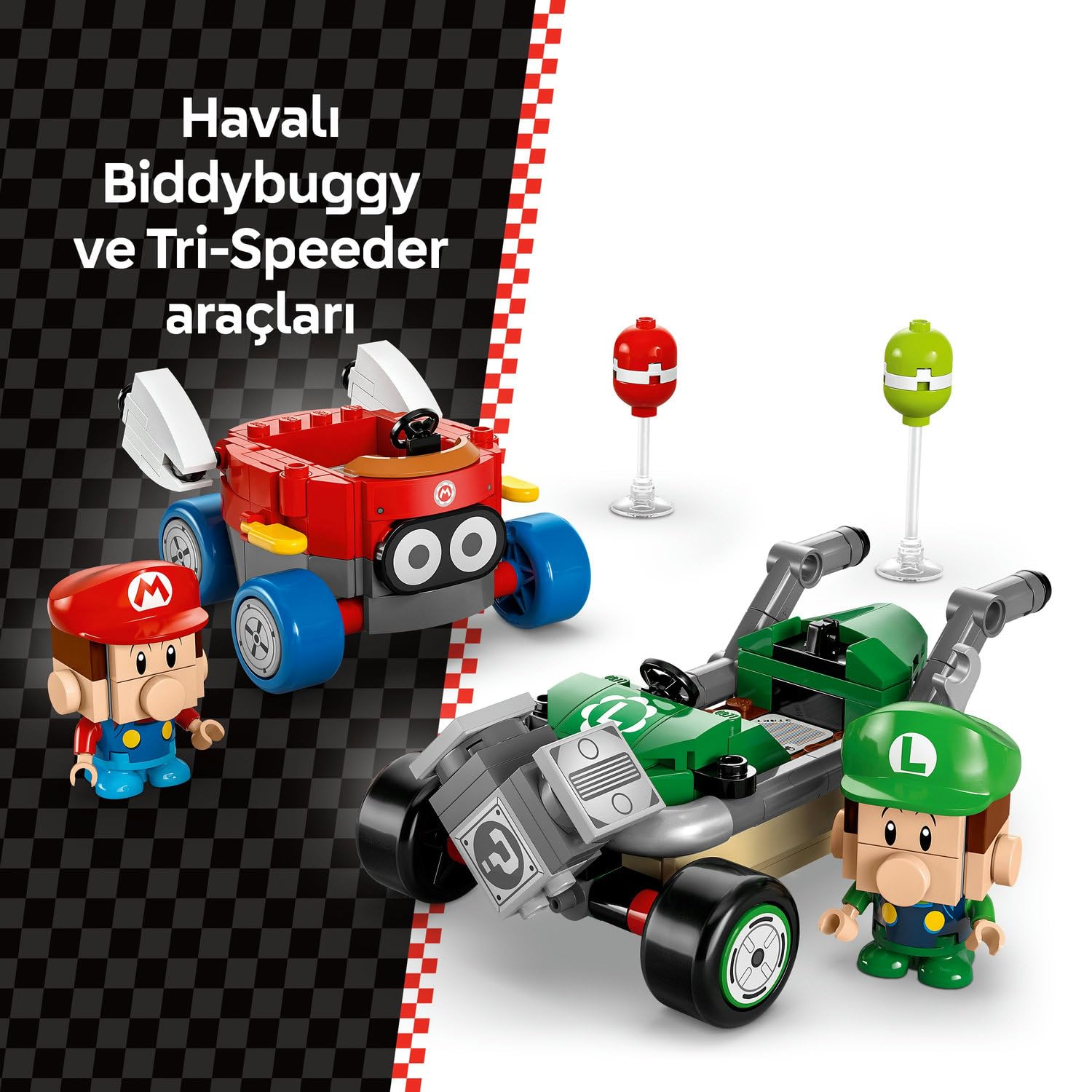 LEGO Super Mario: Mario Kart – Baby Mario ile Baby Luigi 72034, 8