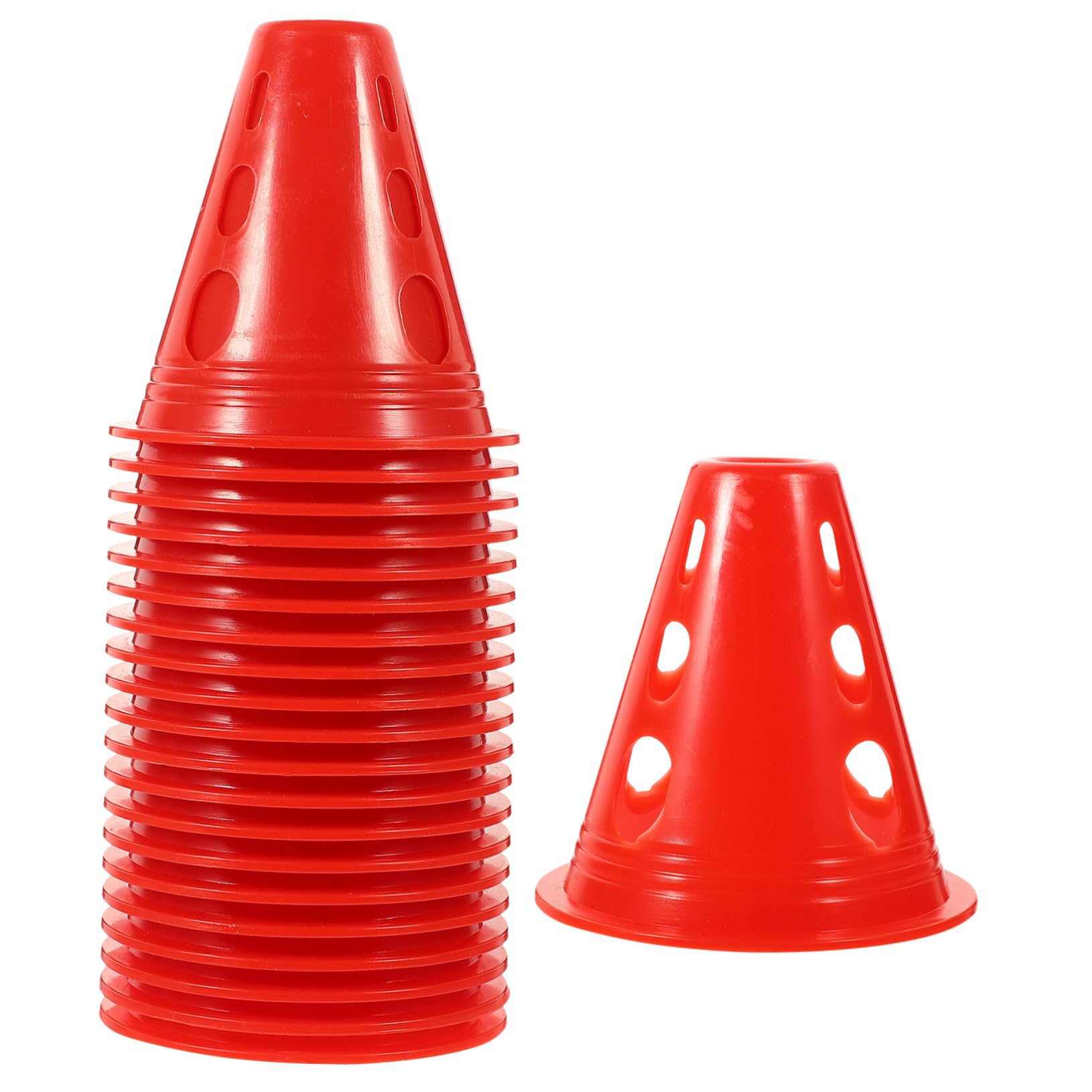 20 CôNes D'EntraîNement pour Patinage À roulettes Mini CôNes D'Agilité Plastique ColoréS pour Sports ExtéRieurs Et IntéRieurs