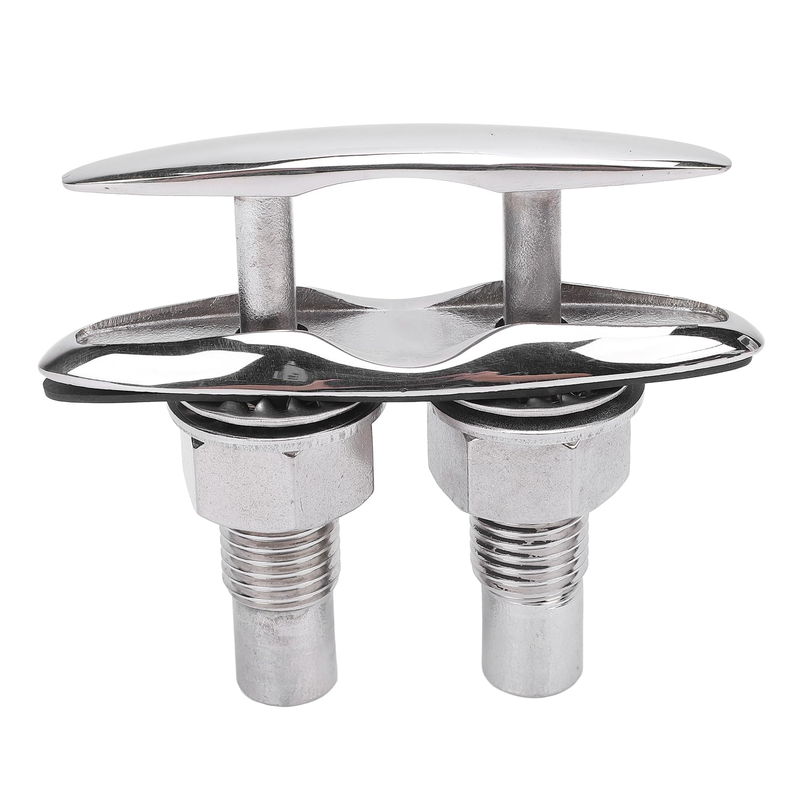 Boat Cleat, 5in Stainless Steel Pull Up Boat Cleat, Secure Fixation, Retractable Boat Dock Cleats for RV Yacht Speedboat, Rope Cleat Boat Mooring Cleat, Boat Mooring Accessories