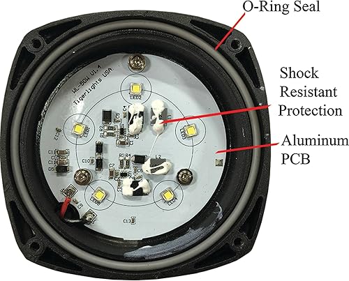 Miniatura 3 de Tiger Lights TL500F - Luz de inundación LED compacta de 50 W, generación 2 9 V, compatible conreemplazo para carcasa de 1150K, 1150M, 1650L, 1650M,
