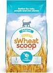 sWheat Scoop Natural Wheat Cat Litter, Original, Fast Clumping with Odor Neutralizing Enzymes, 25 Pound Bag
