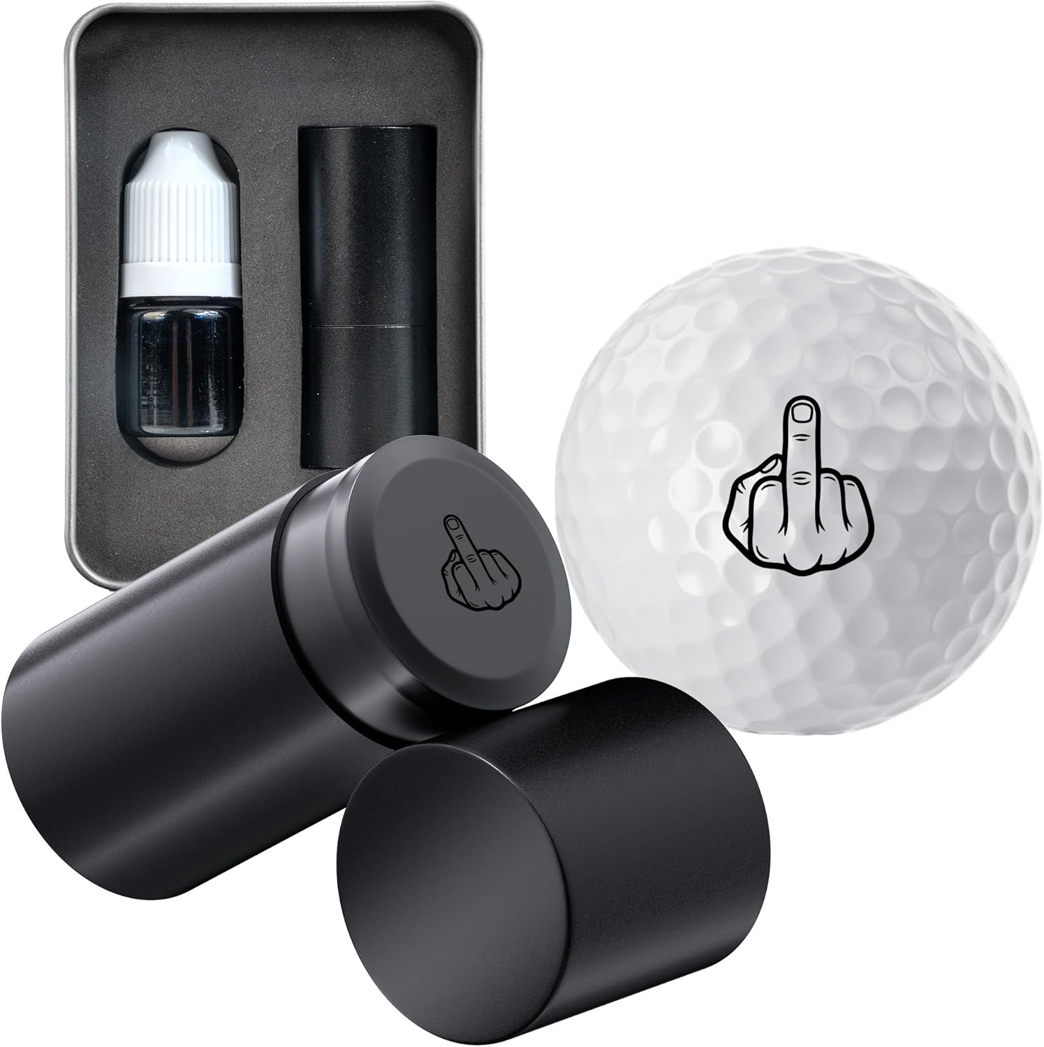 AddAcc Golf Ball Stamp, Self-Inking Marker, Golf Ball Marker, Golf Accessories for Men Golf Stuff Golf Gifts for Men Dad Golfer Golf Gadgets