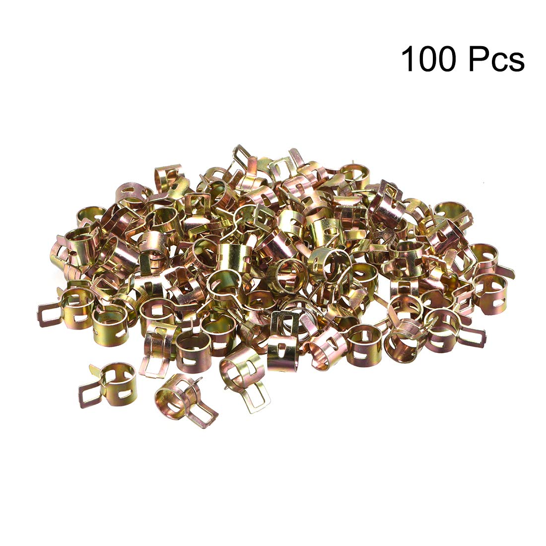 9mm 11/32inch Silicone Vacuum Hose Pipe Clamp Low Pressure Air Clip Clamp,50Pc