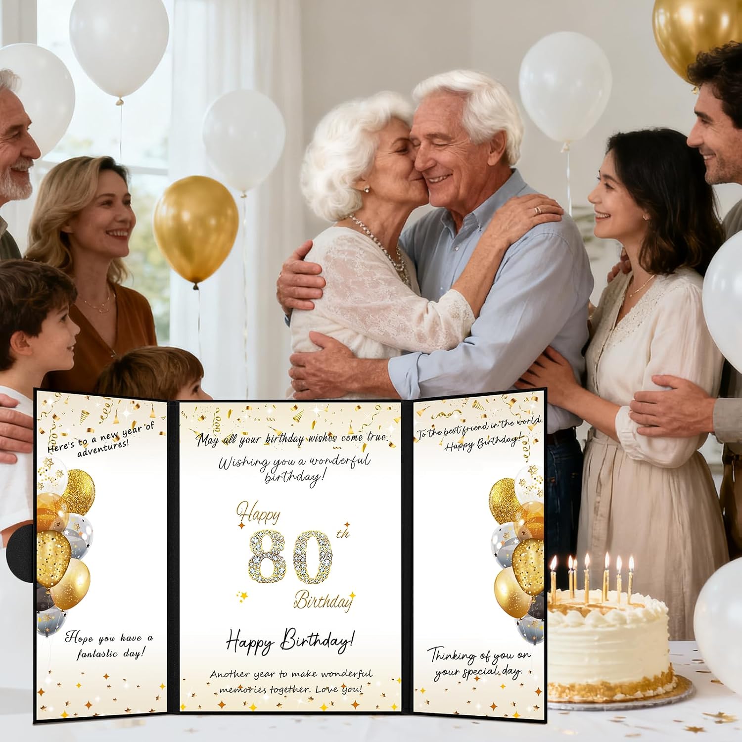 Happy Birthday Alternative Signature Guest Book for Men Women image 5