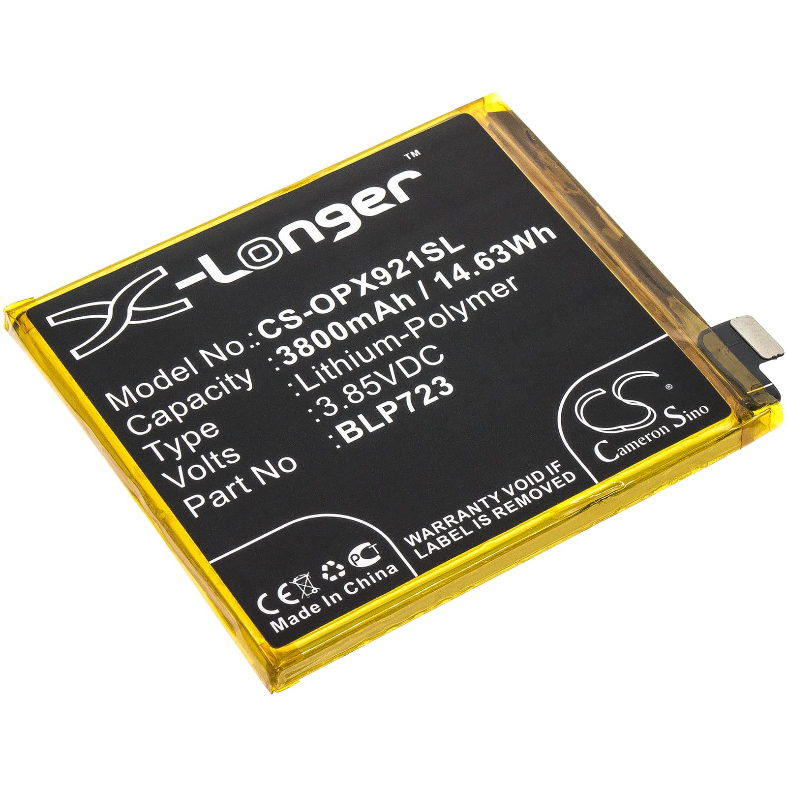 Cameron Sino New 3800mAh Battery for Realme XT, RMX1921, XT Premium