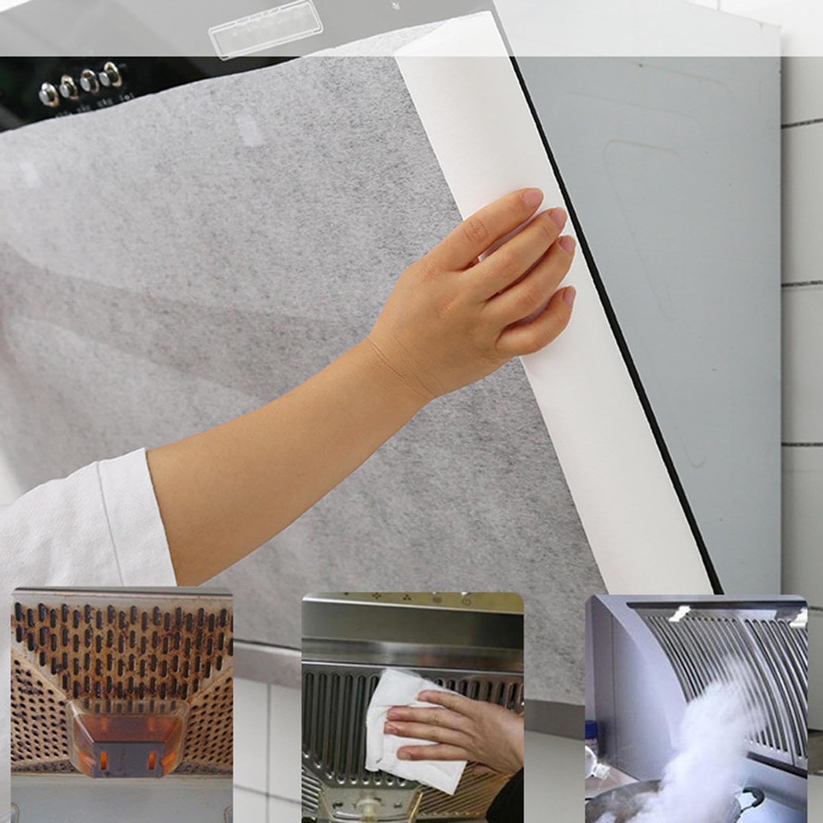 Filtro Anti-grassi Universale Ventola Estrattore Con Filtro Per Grasso E Batteri - Universale, Tagliata Su Misura, Per Cappe Da Cucina, Colore Bianco Filtro Cappa Universale Tagliabile - Foto 2