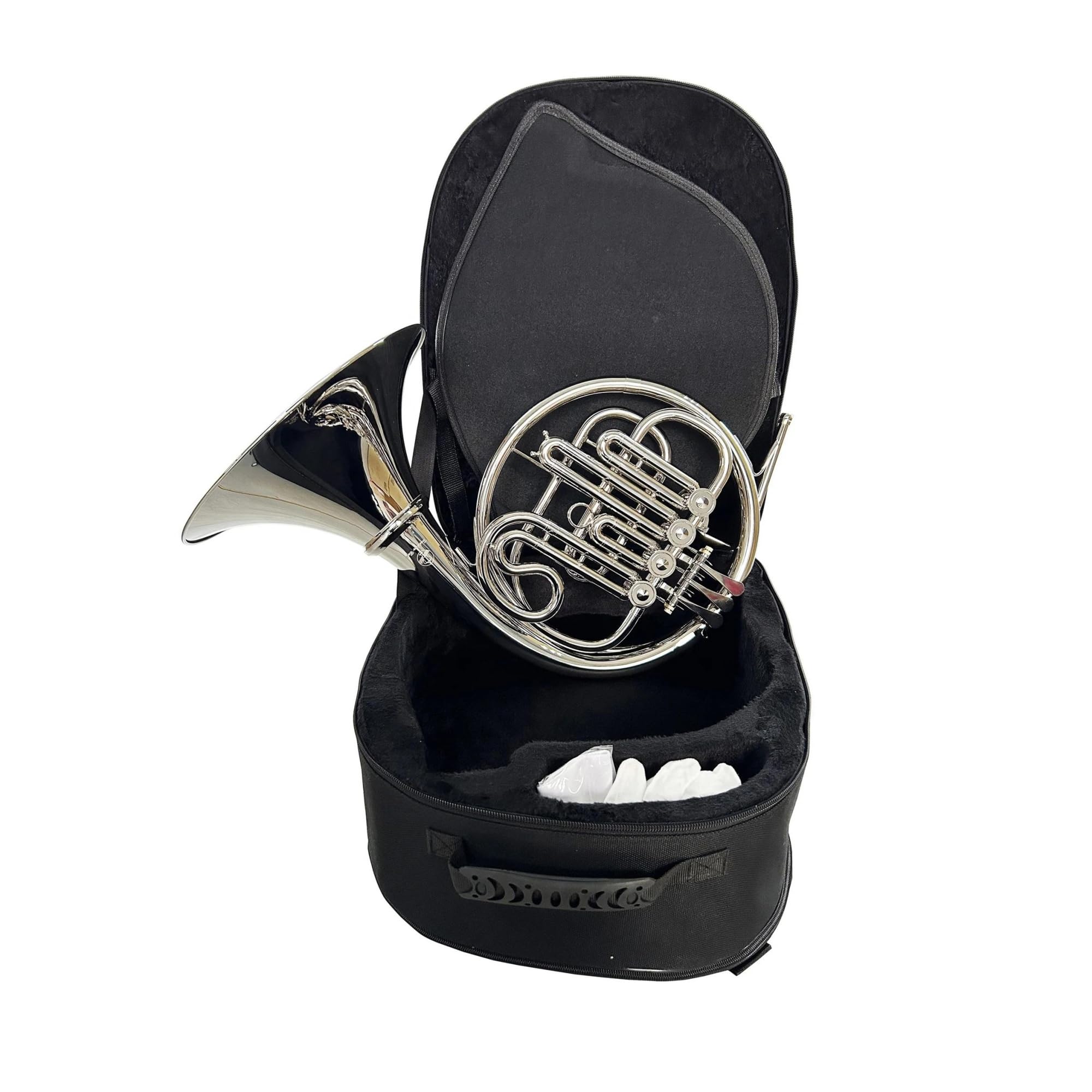Róg francuski Pojedynczy klucz Bb French Horn 4 gałki niklowane