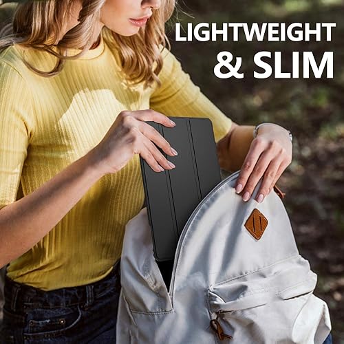 Miniatura 8 de MoKo Funda compatible con iPad Mini 5 2019Mini 4 2015 (54 generación 7.9 pulgadas), delgada, ligera, con protector trasero translúcido esmerilado,