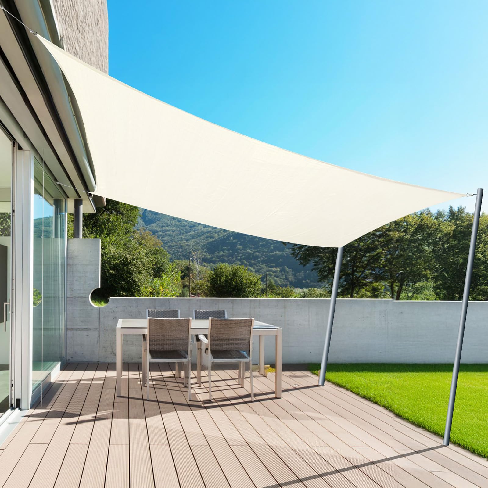 AXT SHADE Toldo Vela de Sombra Impermeable Rectangular 2x3m