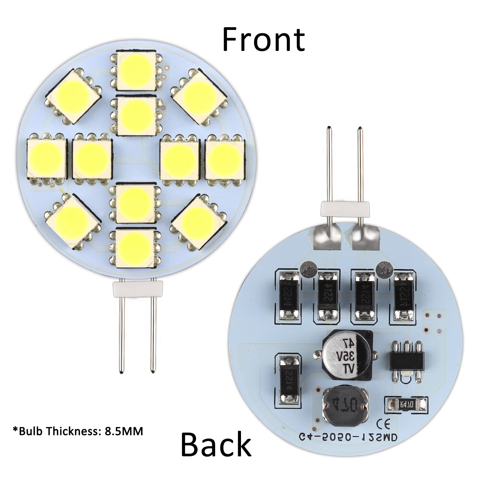 COITROZR Lampadina LED G4, G4 LED 5 W Lampadina Equivalente 50W Lampada - Foto 4