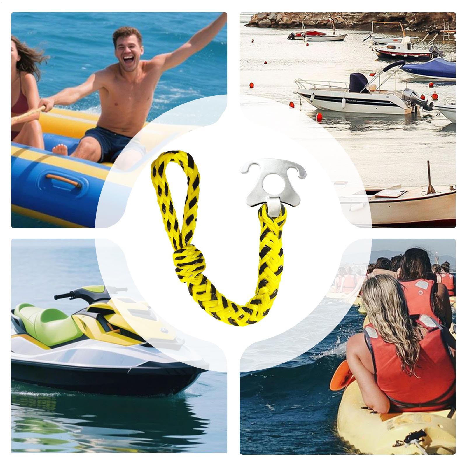 Corde de Remorquage pour Bouée Tractée - Corde Flottante pour Bouées | Attache Rapide et Facile d'Accessoires pour Pêche, Amarrage et Wakeboard