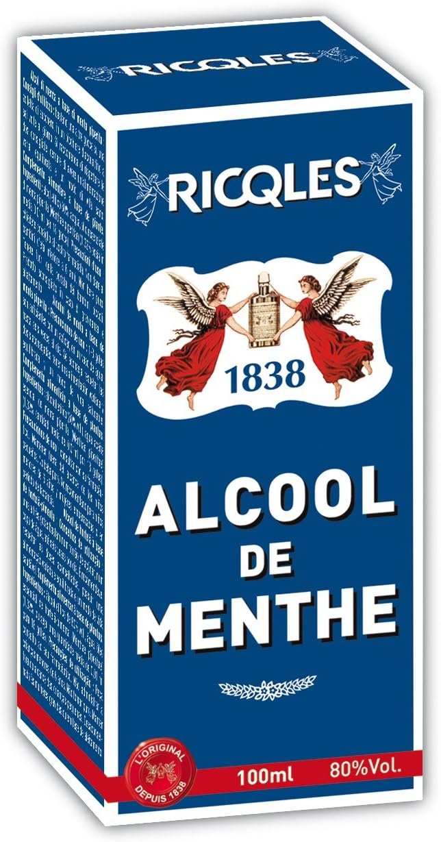 RICQLES Mint Alcohol Peppermint Travel Size Made in France