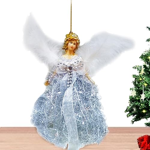 Adorno para árbol de Navidad, adorno para árbol de Navidad, muñeco colgante de árbol de Navidad, mini ángel para árbol de Navidad, adornos colgantes