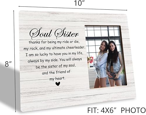 Miniatura 3 de Regalo para amigas, regalo de marco de fotos de madera, regalo ideal para mejores amigos, regalo de marco de fotos de amistad, regalo de cumpleaños