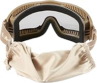 Vista 3 de Lancer Tactical Airsoft, gafas protectoras para seguridad ocular, almohadilla de espuma completamente sellada, con ventilación