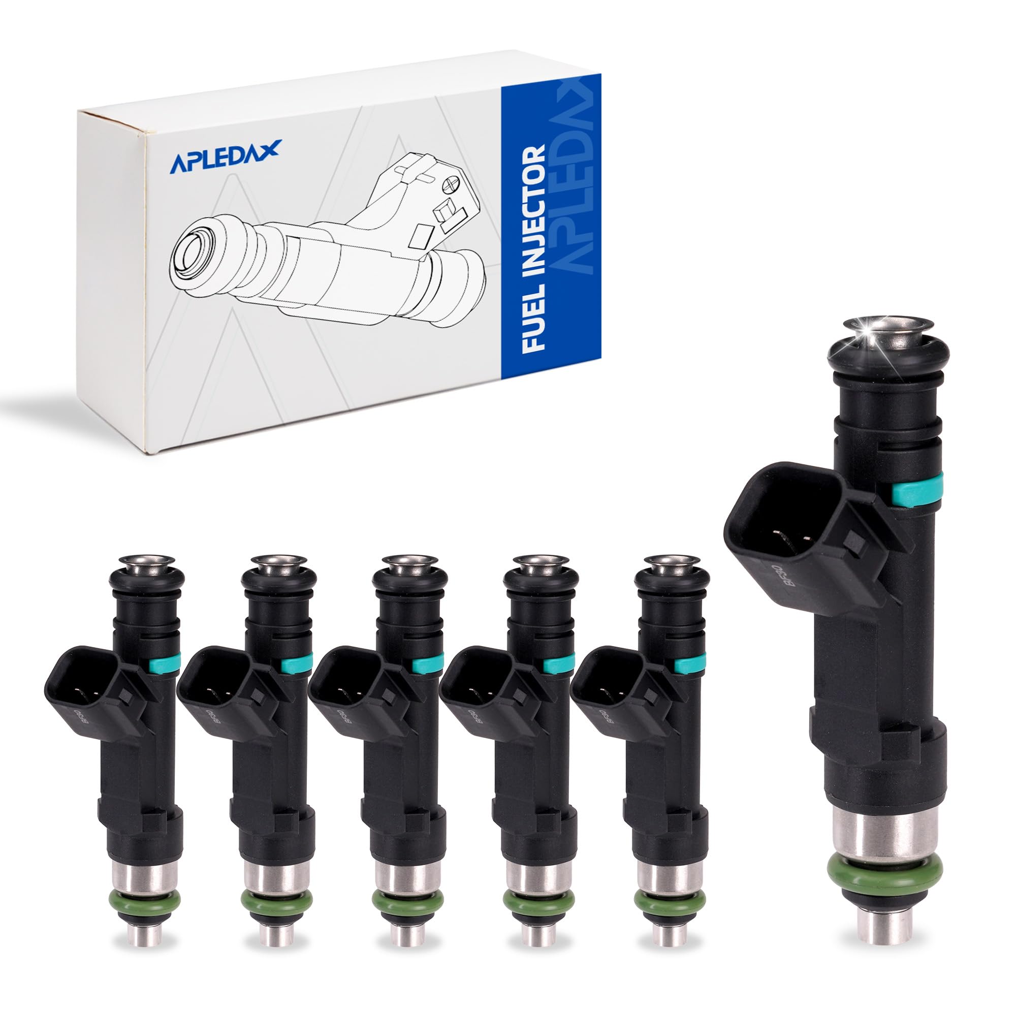 Photo 1 of APLEDAX Fuel Injectors For/Dodge Grand Caravan For/Chrysler Town&Country 2008-2010 For-Jeep Wrangler For/Jeep Wrangler V6 0280158119 FJ1029 04861667AA 6pcs