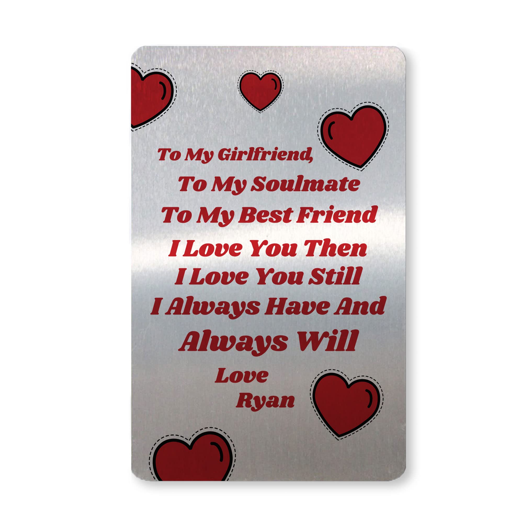 RED OCEAN Soulmate Gift Birthday Christmas Valentines Gift For Girlfriend Personalised Gift For Her