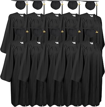 GradPlaza Custom Graduation Gown and Cap Tassel 2026 Year Set With Diploma cover Graduation Stole Honor Cord