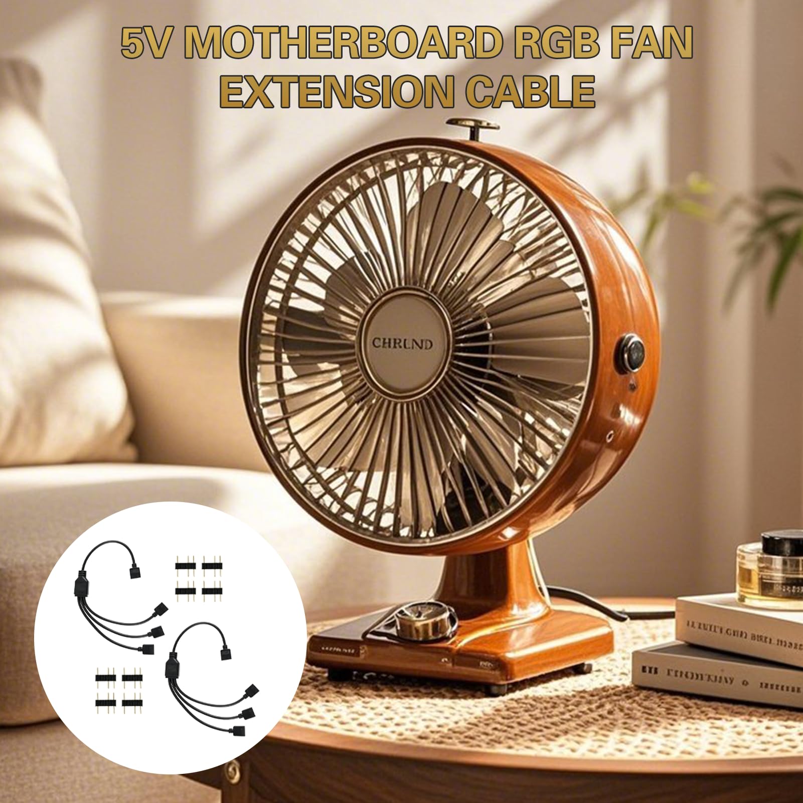 ARGB-Splitterkabel, 5 V, 3-polig, ARGB-Adapter, 1 auf 3, RGB-Splitter, PC, 30 cm, Verlängerung für Lüfter, LED-Streifen, Beleuchtungssynchronisation, für Controller und Motherboard, 2 Stück