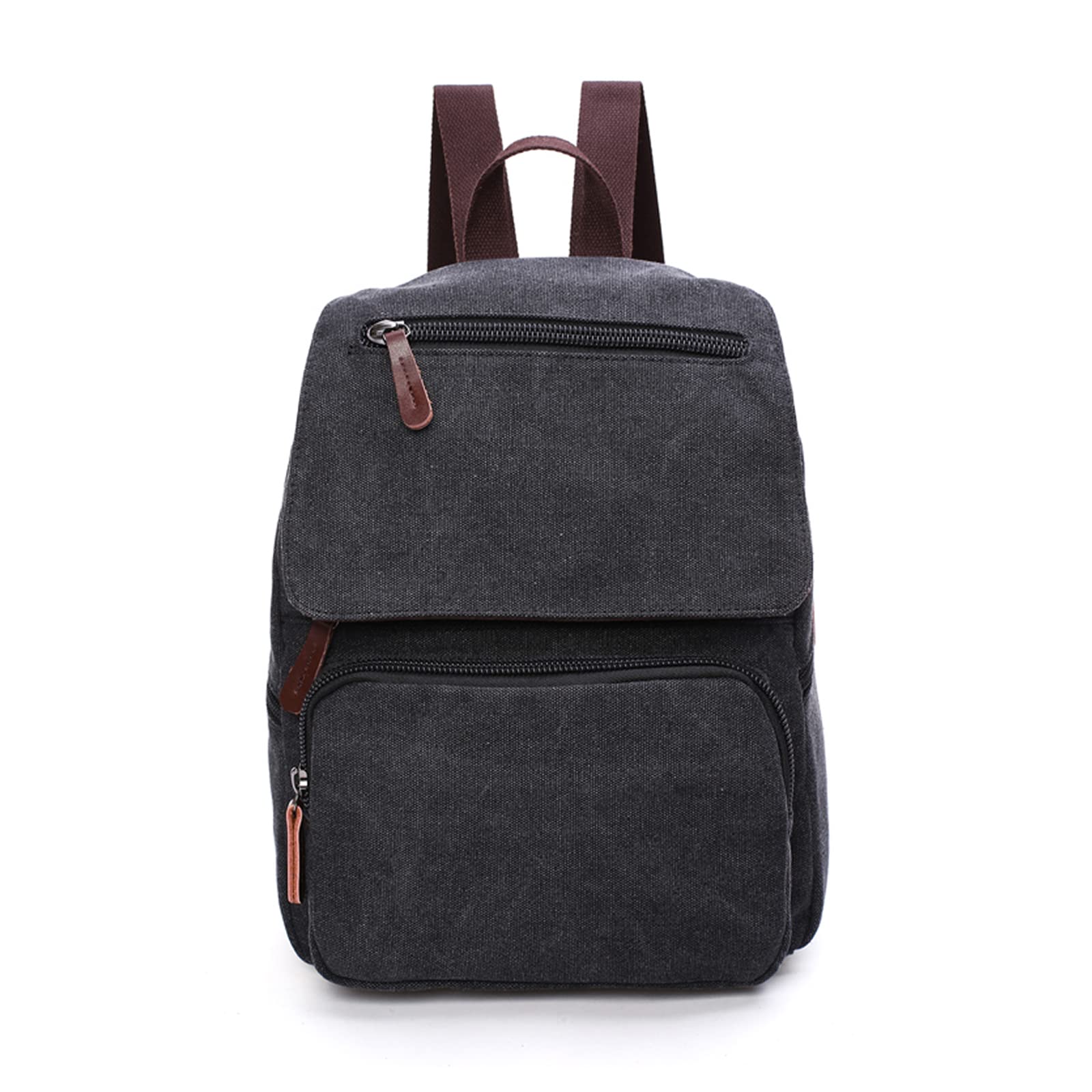 FANDARE Tela Zaino Unisex Zaino Porta PC Uomo Retrò Borsa Zainetto Donna Zaino Scuola Zainetto Zainetti Cartella Borsa da scuola Università All'aperto Viaggio porta PC 12.9 Pollici Zaino Nero