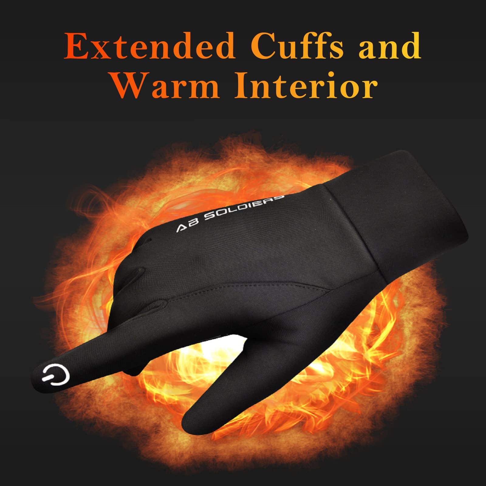 flintronic Guanti Invernali Ciclismo Uomo Donna-Touch Screen Pile Polare, Antivento, Impermeabile e Antiscivolo Tenere Caldo Unisex Guanto per Trekking/Sport Scooter/Bici/Moto/Mtb Corsa/Sci(L,XL)