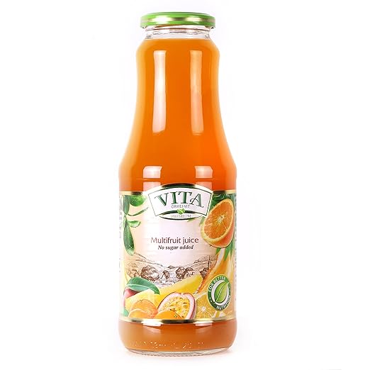 Vita Multifruit Juice, No Sugar Added, 33.81 fl oz / 1000 ml