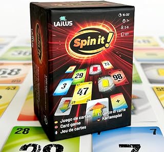 Spin it! | Juego de Cartas Rápido y Dinámico para Familia y Adolescentes | 2–8 Jugadores | +10 Años | Sistema de Intensidad y Ritmo | Partidas 15–30 min
