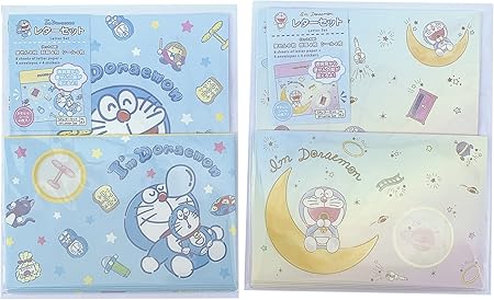 Amazon ドラえもん レターセット 2種 アソート 窓開きタイプ 各セット 便箋8枚 封筒4枚 かわいいシール4枚 I M Doraemon レターセット 文房具 オフィス用品 Amazon ドラえもん レターセット 2種 アソート 窓開きタイプ 各セット 便箋8枚 封筒4枚 かわいいシール4枚 I M Doraemon レターセット 文房具 オフィス用品